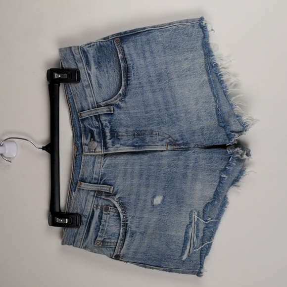 Levi's 501 cutoff distressed jean denim short - Picture 5 of 12